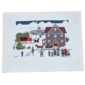 Vintage holiday cross stitch